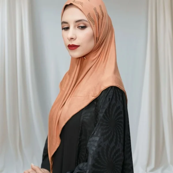 Foulard Lycra – Terracotta Élégant