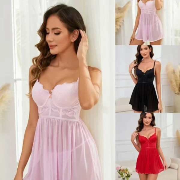 Heat Underwear – Babydoll Dentelle Élégance Luxe